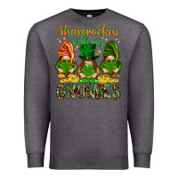 Charcoal Heather Shamrockin' with my gnomies St. Patricks day Premium Sweatshirt - HowdyJamesFarm