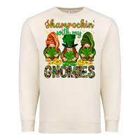 Sandshell Shamrockin' with my gnomies St. Patricks day Premium Sweatshirt - HowdyJamesFarm