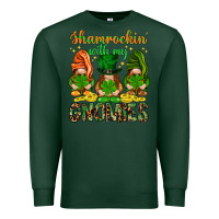 Sports Green Shamrockin' with my gnomies St. Patricks day Premium Sweatshirt - HowdyJamesFarm
