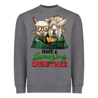 Storm have a llamazing christmas alpaca head Heavyweight Sweatshirt - LillyAllenDesigns