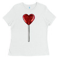 White heart candy Ladies Tee - AdoDesignShop
