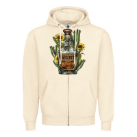 Sandshell Western whiskey bottle Zipper Hoodie - HowdyJamesFarm