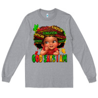 Heather Grey god says i am juneteenth kid Long Sleeve Tee - LillyAllenDesigns