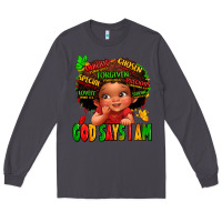 Smoke god says i am juneteenth kid Long Sleeve Tee - LillyAllenDesigns