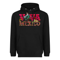 Black Viva Mexico Heavyweight Hoodie - HowdyJamesFarm