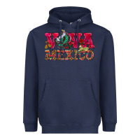 Navy Viva Mexico Heavyweight Hoodie - HowdyJamesFarm