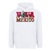 White Viva Mexico Heavyweight Hoodie - HowdyJamesFarm