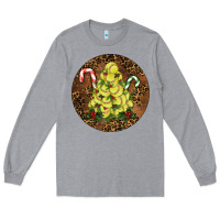 Heather Grey Softball Leopard  Christmas Long Sleeve Tee - RanaPortraitStore