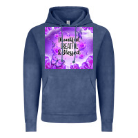 Vintage Denim thankful greatful blessed Vintage Hoodie - NancyCooperArtShop