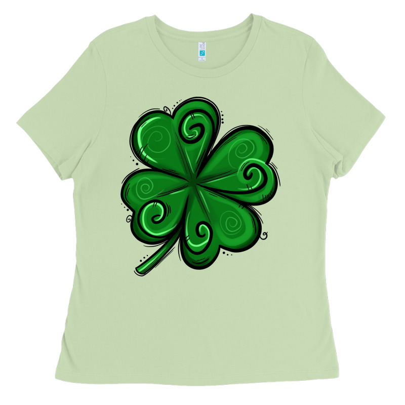 St. Patrick's Day Shamrock Ladies Tee by Jasminsmagicworld | Teevron