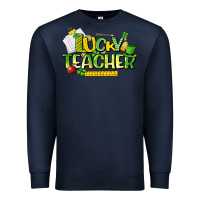 Navy lucky teacher St. Patrick's Day Premium Sweatshirt - HowdyJamesFarm