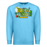 Ocean Blue lucky teacher St. Patrick's Day Premium Sweatshirt - HowdyJamesFarm