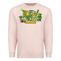 Pale Pink lucky teacher St. Patrick's Day Premium Sweatshirt - HowdyJamesFarm