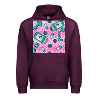 Mauve Wine Western Medicine Seamless Pattern Urban Hoodie - BundleAndBundleShop