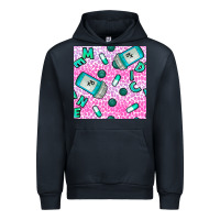 Navy Western Medicine Seamless Pattern Urban Hoodie - BundleAndBundleShop