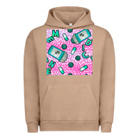 Pigment Burro Western Medicine Seamless Pattern Urban Hoodie - BundleAndBundleShop