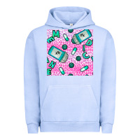 Pigment Grape Ice Western Medicine Seamless Pattern Urban Hoodie - BundleAndBundleShop