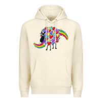 Sandshell Rainbow sheep Premium Hoodie - CowGirlArtShop