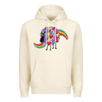 Tofu Rainbow sheep Premium Hoodie - CowGirlArtShop