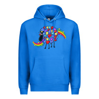 True Royal Rainbow sheep Premium Hoodie - CowGirlArtShop