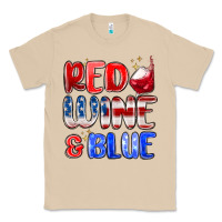 Mushroom red wine and blue Classic Tee - MaliasSmallBusiness