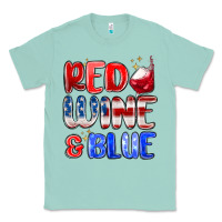 Seafoam red wine and blue Classic Tee - MaliasSmallBusiness