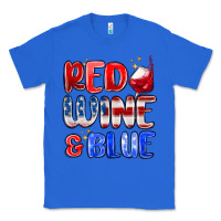 True Royal red wine and blue Classic Tee - MaliasSmallBusiness