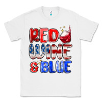 White red wine and blue Classic Tee - MaliasSmallBusiness