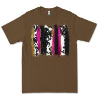 Cacao cow , yellow and pink glitter brushstrokes Premium Tee - AdoDesignShop