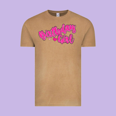 Birthday Girl Vintage Tee Designed By Maliassmallbusiness