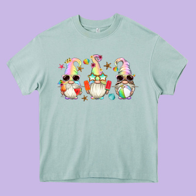 Summer Gnomes Heavy Core Tee Designed By Artiststas