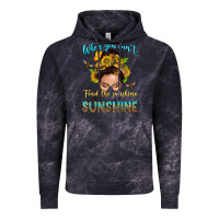 Cloud Black when you cant find the sunshine be the sunshine me Vintage Hoodie - NancyCooperArtShop
