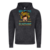 Vintage Black when you cant find the sunshine be the sunshine me Vintage Hoodie - NancyCooperArtShop