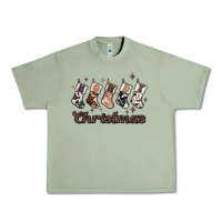Oil Green howdy christmas Urban Heavy Tee - MaliasSmallBusiness