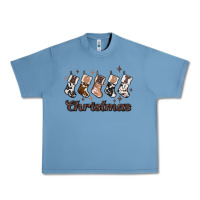 Pebble Blue howdy christmas Urban Heavy Tee - MaliasSmallBusiness