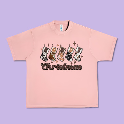 Howdy Christmas Urban Heavy Tee Designed By Maliassmallbusiness