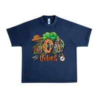 Navy zoo vibes Urban Heavy Tee - JahusDesignShop