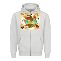 Dove Grey fall teacher pumpkin Zipper Hoodie - TumblerDesignByShophia