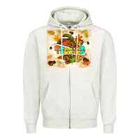Oatmeal Heather fall teacher pumpkin Zipper Hoodie - TumblerDesignByShophia