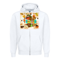 White fall teacher pumpkin Zipper Hoodie - TumblerDesignByShophia