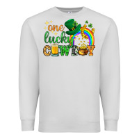 Dove Grey One lucky cowboy St. Patricks day Premium Sweatshirt - HowdyJamesFarm
