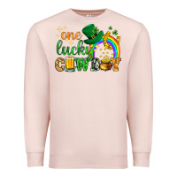 Pale Pink One lucky cowboy St. Patricks day Premium Sweatshirt - HowdyJamesFarm