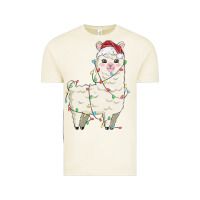 Vintage Arctic christmas llama Vintage Tee - MaliasSmallBusiness
