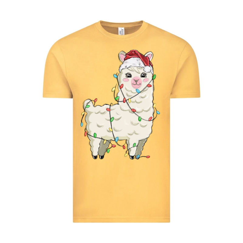 Christmas Llama Vintage Tee by MaliasSmallBusiness | Teevron