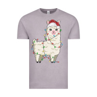 Vintage Zinc christmas llama Vintage Tee - MaliasSmallBusiness