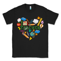 Black teacher heart Classic Tee - NancyCooperArtShop