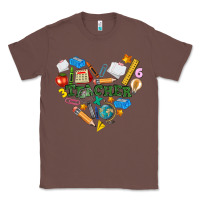 Chestnut teacher heart Classic Tee - NancyCooperArtShop