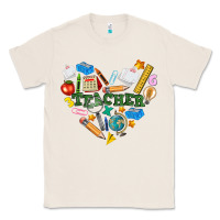 Natural teacher heart Classic Tee - NancyCooperArtShop