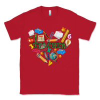 Red teacher heart Classic Tee - NancyCooperArtShop