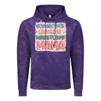 Cloud Purple somebody's loud mouth wrestling mama Vintage Hoodie - MaliasSmallBusiness